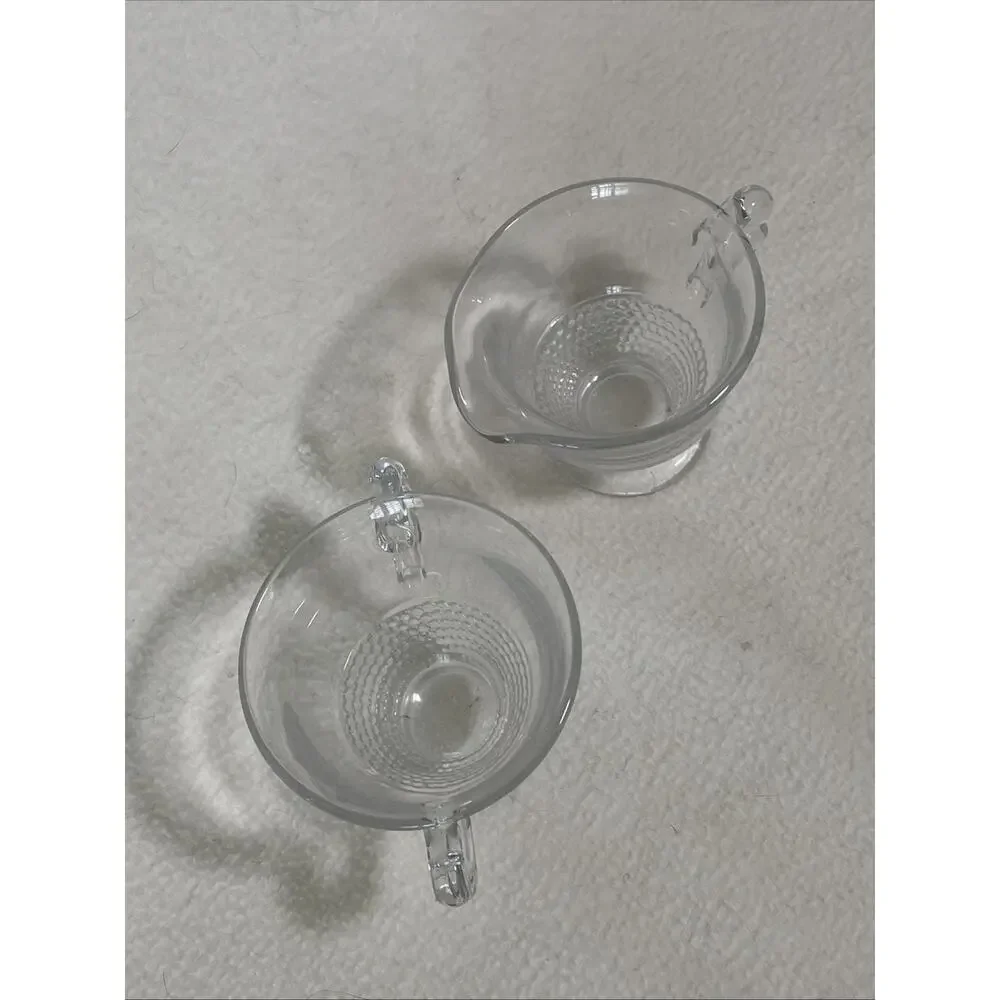 Duncan Miller Teardrop Creamer and Sugar Bowl